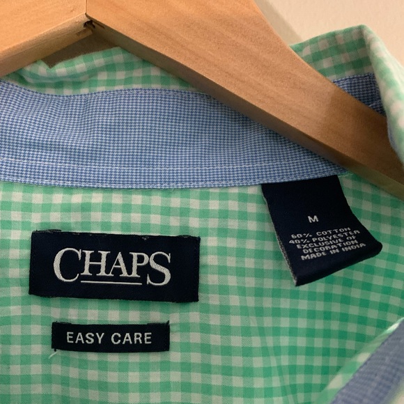 Chaps men’s button down dress shirt size medium EUC - Picture 3 of 4
